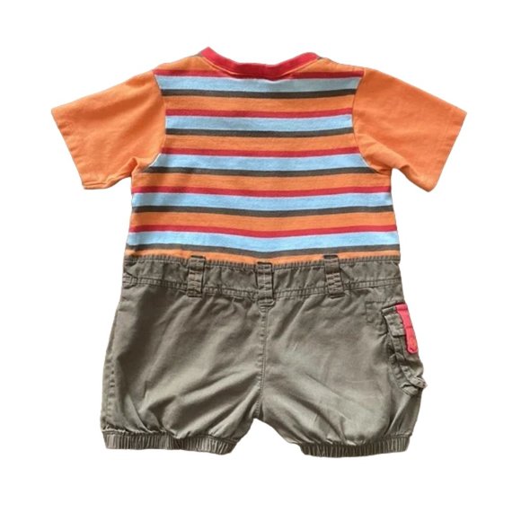 Souris Mini One-Piece Striped Romper 12 Months (74 cm) - Picture 2 of 9